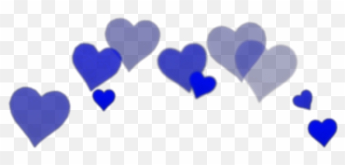 Blue Sticker - Blue Heart Crown Png Emoji,Blue Heart Emoji