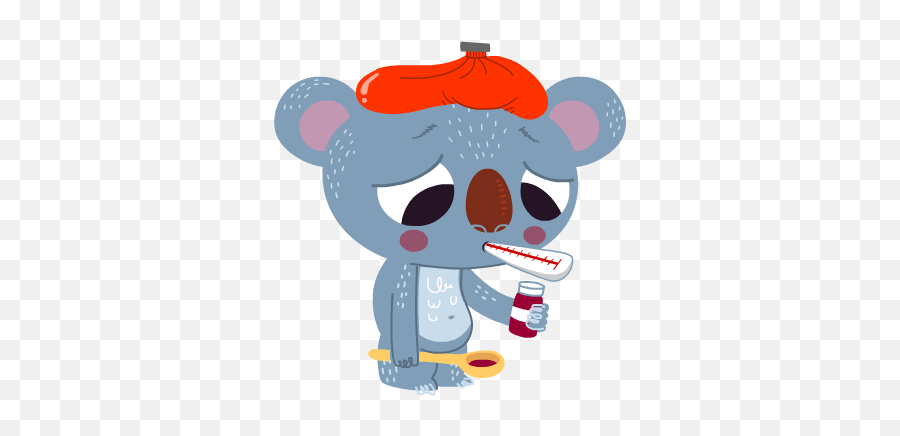 Koala Emoji For Ree - Sick Koala Drawing,Koala Emoji Android