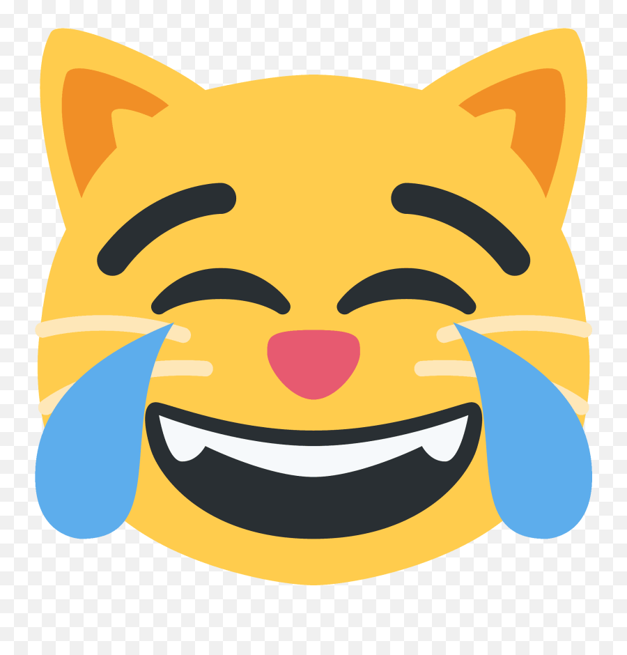 Cat With Tears Of Joy Emoji Clipart - Kiri Vehera,Open Eye Crying Laughing Emoji