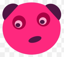 Download Free Photo Of Bearpinkpandaanimalface - From Pink Face Bear Emoji,Bear Emoticon