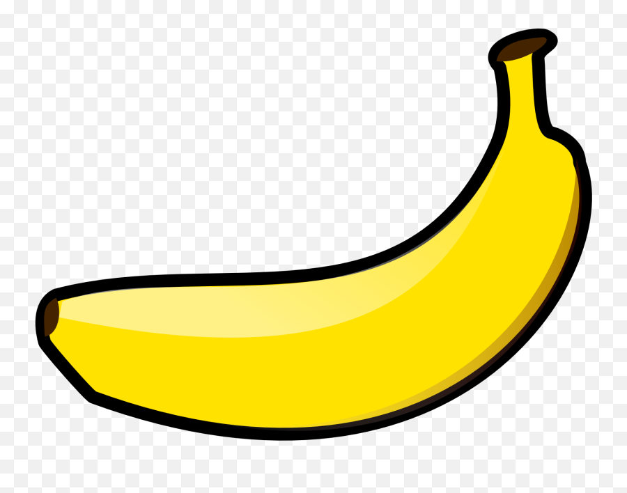 Banana Clipart Black And White - Banana Clipart Transparent Emoji,Banana Peel Emoji