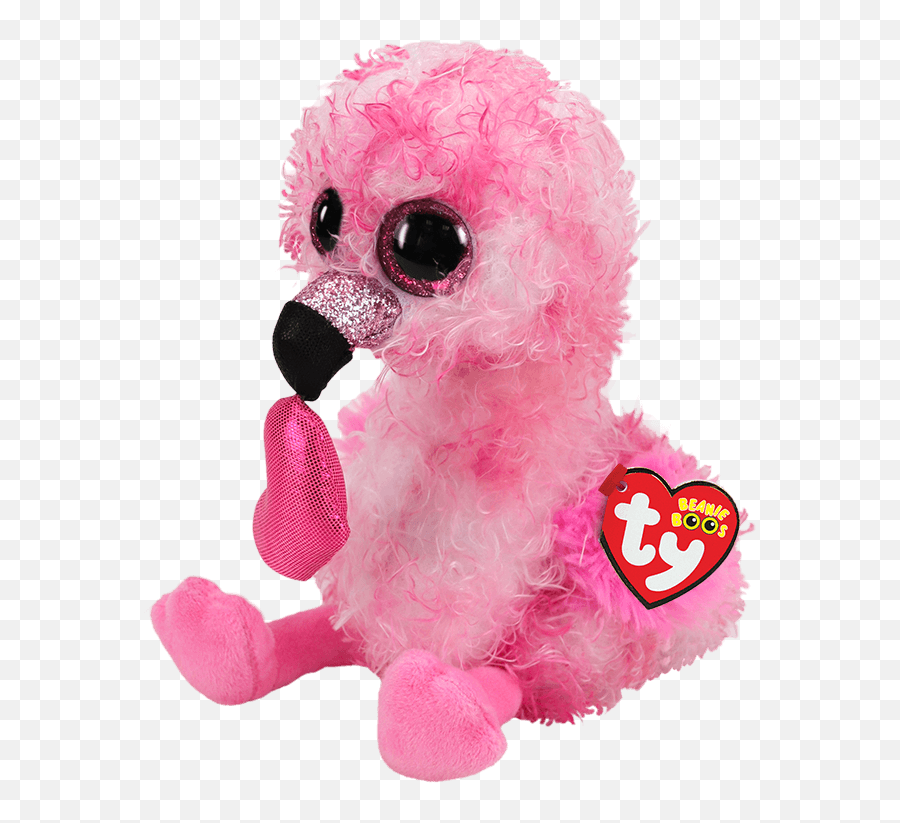 Beanie Boos Ty Toys - Flamingo Ty Pelu Emoji,Emotions Stuffed Animal 1983