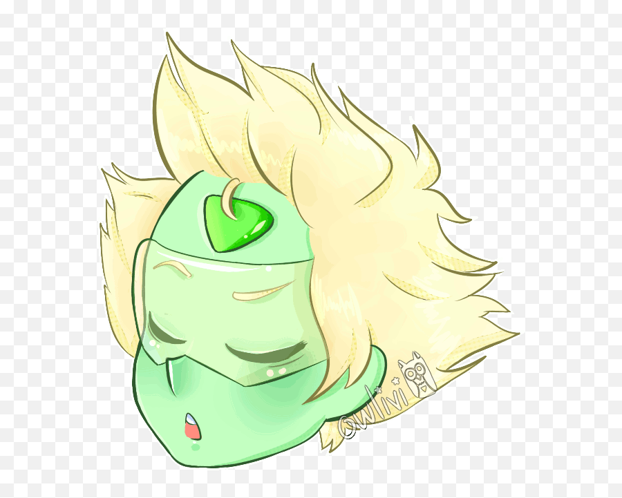 World Happy Blinking Light Clip Art - Steven Universe Fan Art Of Peridot Emoji,Peridot Steven Universe Emoticon