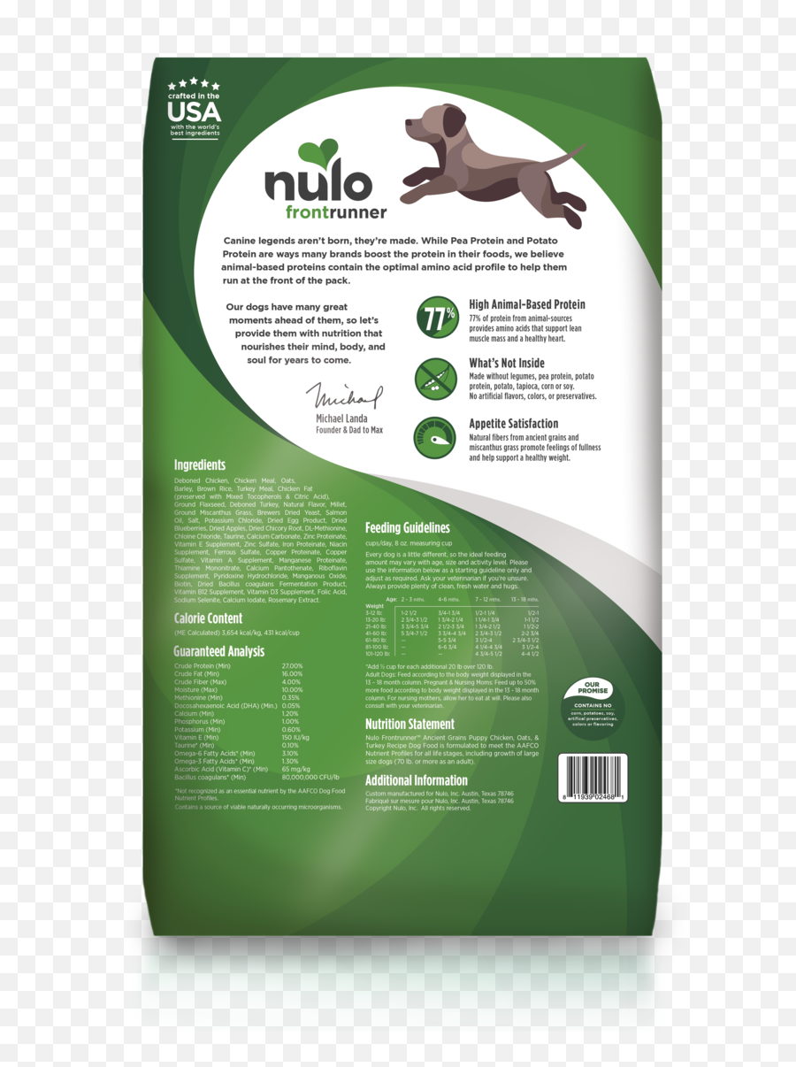 Nulo Frontrunner Dry Food For Puppies - Dog Food Emoji,Dog Emotion 50% Up