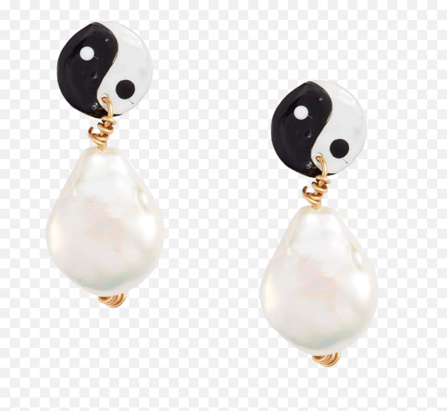 Pearly Yin Yang Earring - Susan Alexandra Pearly Yin Yang Earrings Emoji,Ying Yang Emoticon