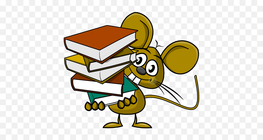 Libros - Ratón De Biblioteca Enero 2016 Dibujos Para Biblioteca Escolar Emoji,Como Hacer Un Emoticon De Un Raton