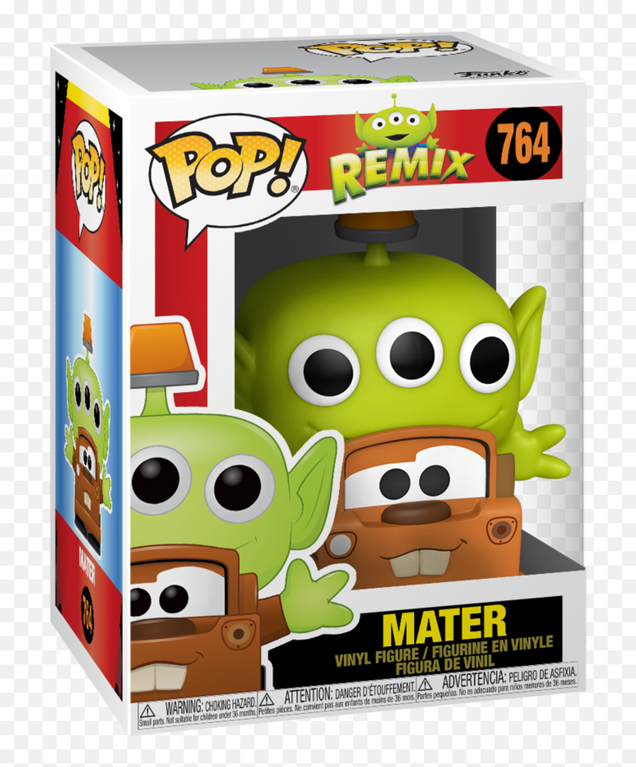 Funko Pixar 25th Anniversary Alien Remix Mater Pop Vinyl Figure - Funko Pop Alien Remix Mater Emoji,Rick And Morty Star Trek Emoticons