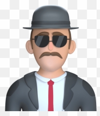 3d Illustrations Pack - Gentleman Emoji,Police Detective Emoji