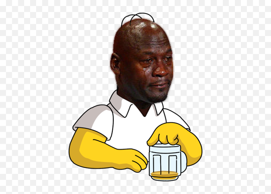 Crying Jordan Face Png - Homer Simpson Michael Jordan Emoji,Crying Jordan Emoji