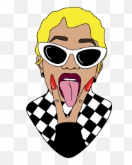 Cardi B Illustration Sticker - Cardi B Sticker Clipart Cartoon Cardi B Drawings Emoji,Emotion Coraacao