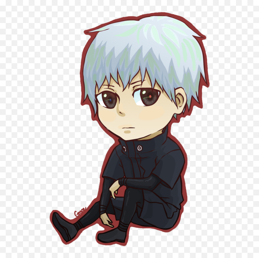 Kaneki Drawing Adorable - Kaneki Emoji Png,Chibi Emoji