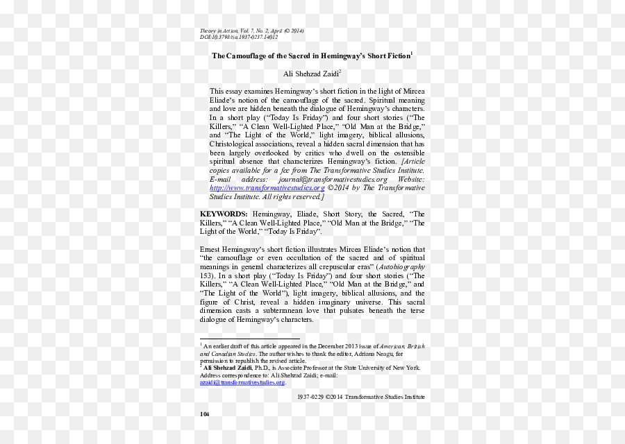 A Clean Well Lighted Place Research Papers - Academiaedu Emoji,Ernest Hemmingway Find What Gave You The Emotion A Clean Well Lighted Place Research Papers - Academiaedu Emoji,Ernest Hemmingway Find What Gave You The Emotion