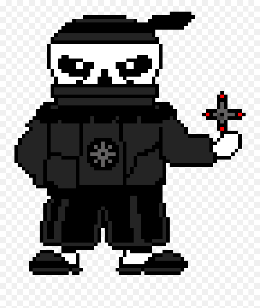 Sans Pixel Art Emoji,Ninja Ascii Emoticon