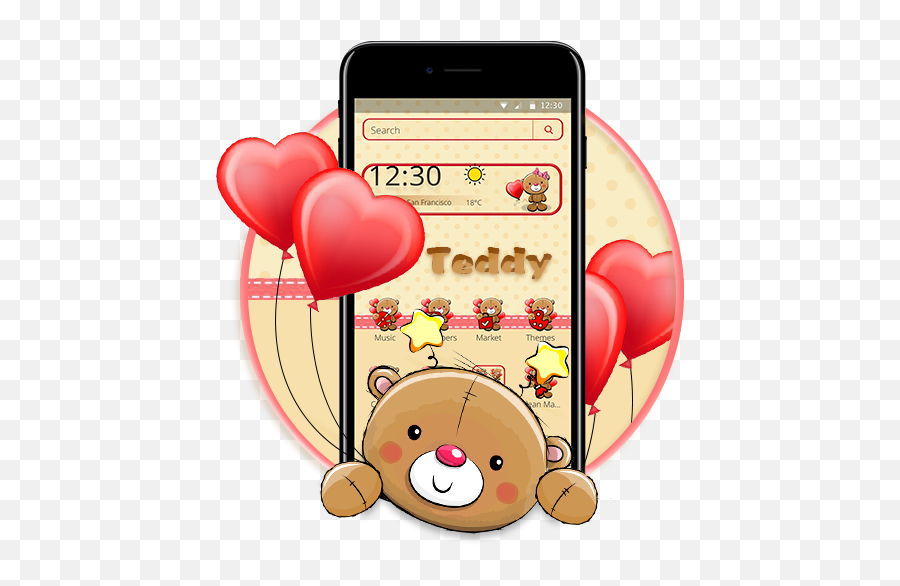 Balloon Baby Teddy Theme - Iphone Emoji,Kotori Emoji
