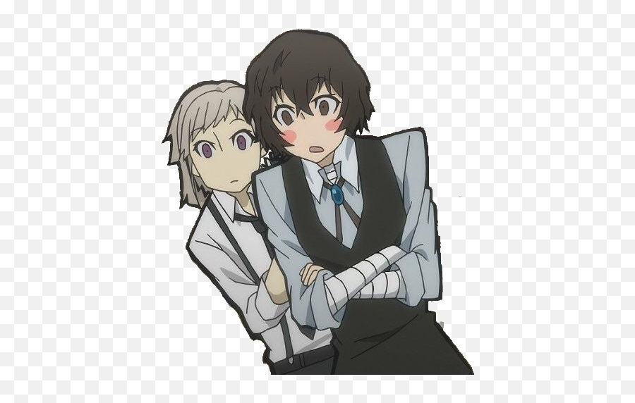 Bungoustraydogs Sticker - Atsushi X Dazai Emoji,Tsk Tsk Emoji