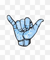 Retro Vintage Aesthetic Sticker By Do I Wanna Know - Blue Shaka Sticker Emoji,Rock Fist Emoji