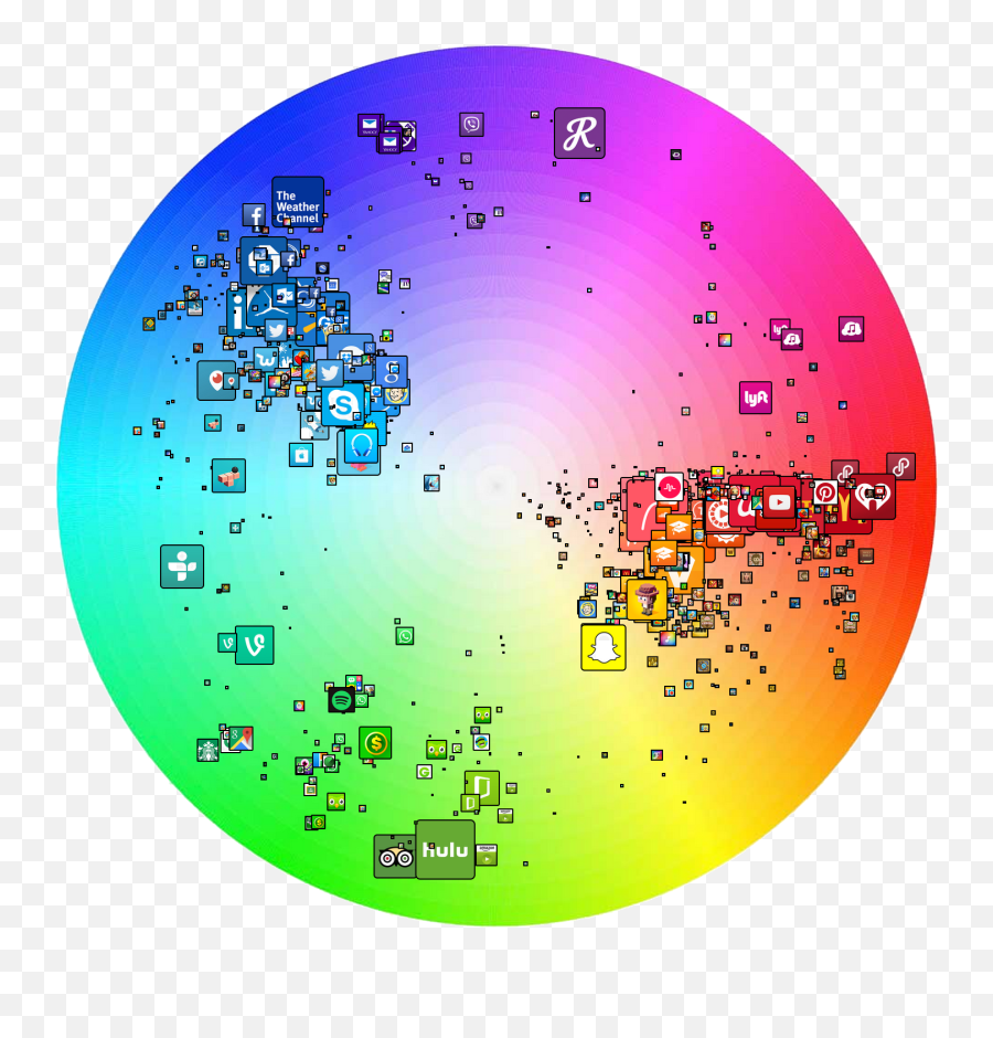 The Colors Of An App Icon A Study Into The Color - Most Popular App Colours Emoji,What Emotion Is Associated With The Color Purple