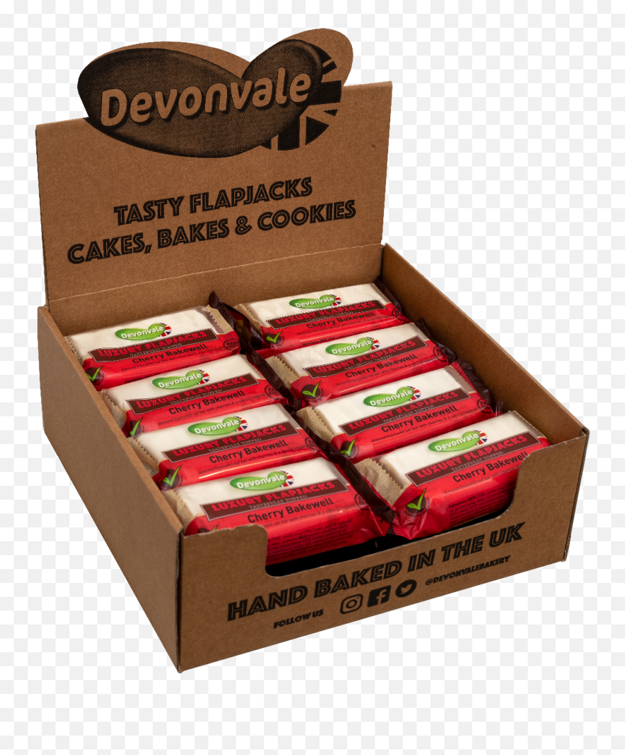 Devonvale Luxury Oat Flapjacks - Cherry Bakewell 95g Cake Emoji,Emoji 3 Cherries