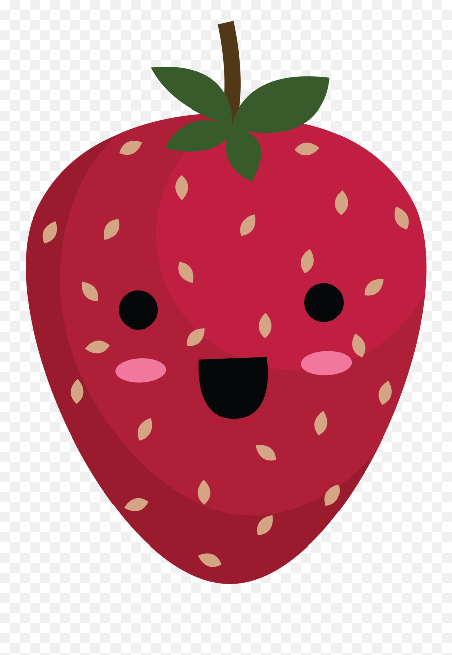 Strawberry Clipart - Full Size Clipart 3426290 Pinclipart Strawberry Cartoon With Face Emoji,Passover Emoji