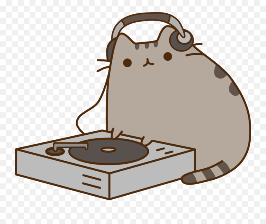 Pusheen Clipart - Pusheen Cat Dj Emoji,Pusheen The Cat Emoji