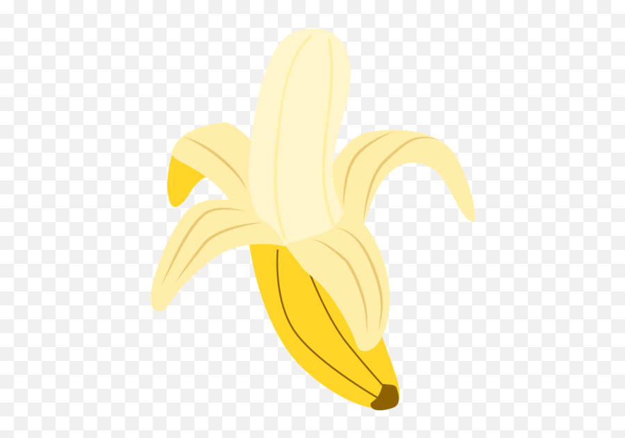 Banana Clipart 8 - Cute Peeled Banana Clipart Emoji,Banana Peel Emoji