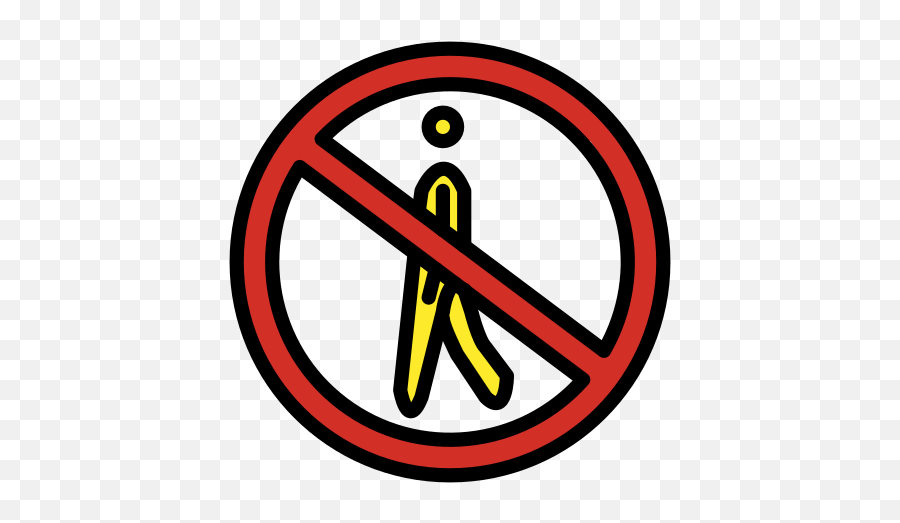 No Pedestrians Emoji - No Drinks Icon Png,Pedestrian Emoji