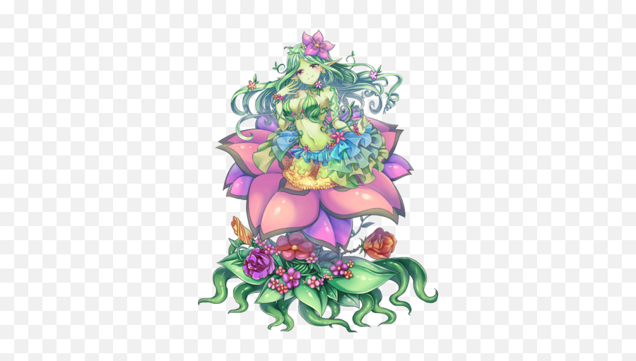 Daily Life With A Monster Girl Wiki - Female Anime Flower Alraune Humanoid Plant Emoji,Emotion Draining Monster