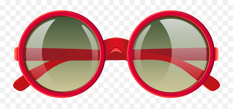Cute Red Sunglasses Png Clipart Image Gallery Yopriceville - Cute Sunglasses Clipart Png Emoji,Sunglasses Emoji Png