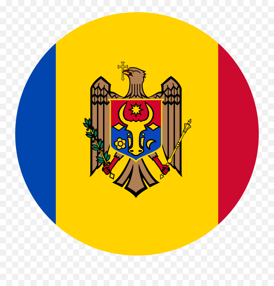 Moldova Flag Emoji U2013 Flags Web - Blue Red And Yellow Flags,Android Emojis Copy And Paste