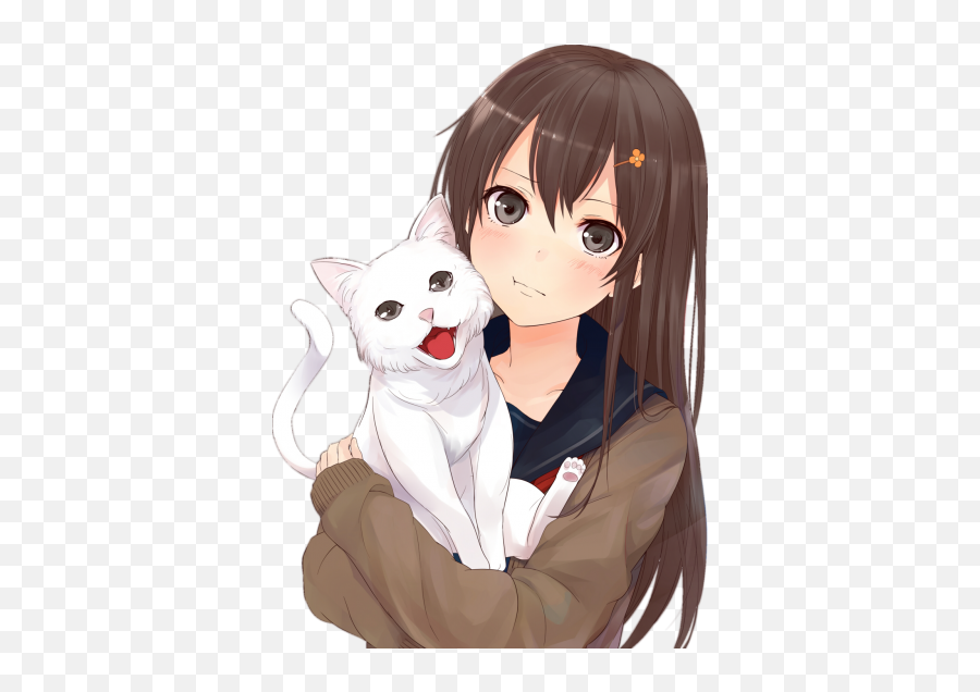 Download Anime Girl Free Png Emoji,Imagens De Pets [emojis ...]