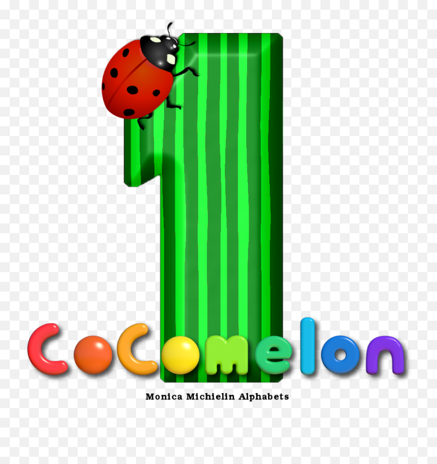 Monica Michielin Alphabets Cocomelon Watermelon Ladybug - Cocomelon Number 1 Watermelon Emoji,What Is The Termite, Ladybug Emoticon