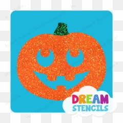 Glitter Tattoo Stencil - Happy Emoji,Easy Emojis Pumkin Stencils