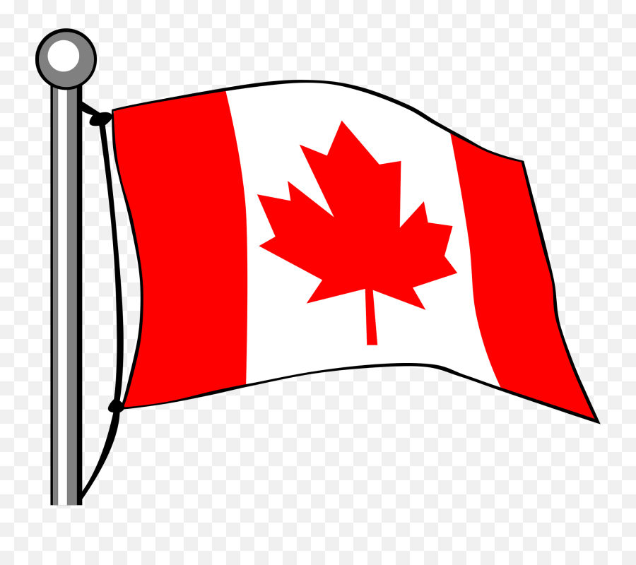 Canadian Flag On Pole Png Svg Clip Art For Web - Download Transparent Background Canada Flag Clipart Emoji,Pole Dancer Emoji