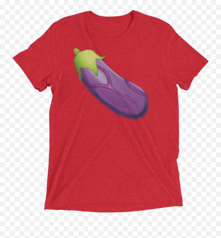 Veiny Eggplant Emoji Triblend - Make America Cowboy Again Shirt,Purple Vegetable Emoji