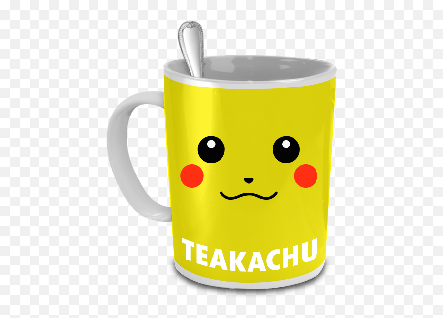 New Release - Teakachu Mug Emoji,Pikachu Emoticons