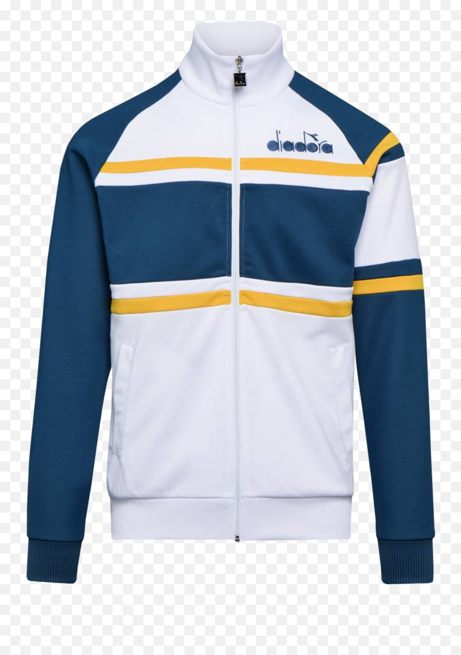Sweatshirt Diadora Jacket 80s - Diadora Jacket 80s Blue Yellow Emoji,80s R&b Song Emotions