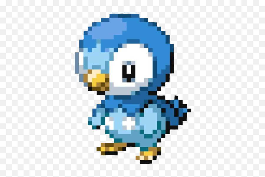 Pokemon Pixel Piplup Kawaii Sticker - Piplup Pixel Art Emoji,Piplup Emojis