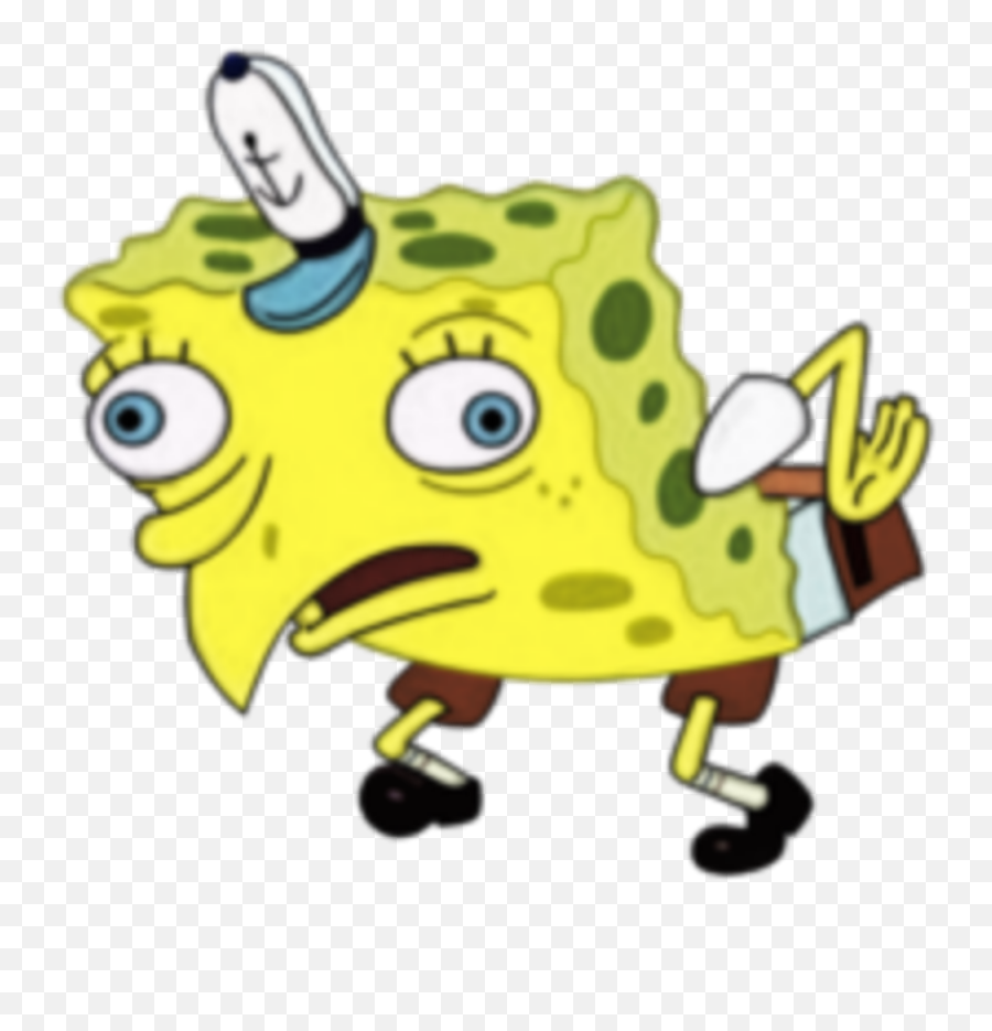 Emoji Testing - Mocking Spongebob Meme Sticker,Blurry Eyes Emoji