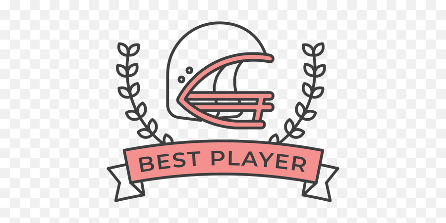 Best Player Helmet Branch Colored Badge - Ball Emoji,Football Player Emoji Raiders