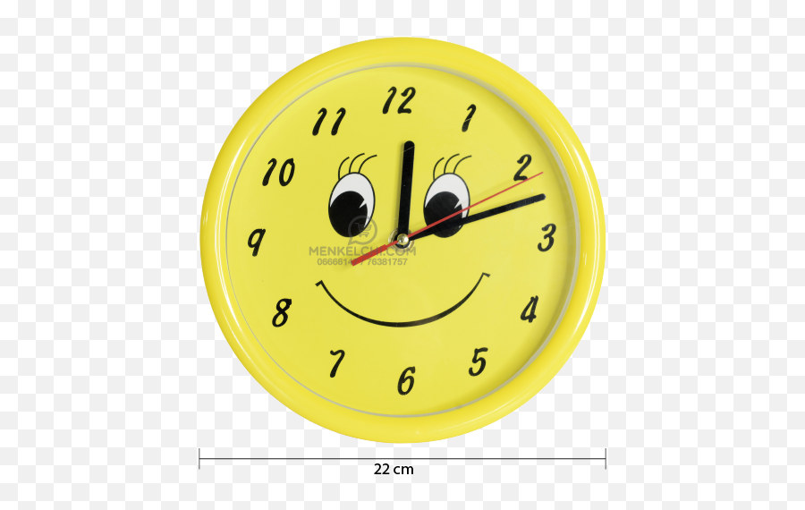 Smiley Emoji Wall Clock - Solid,Shampoo Emoticon