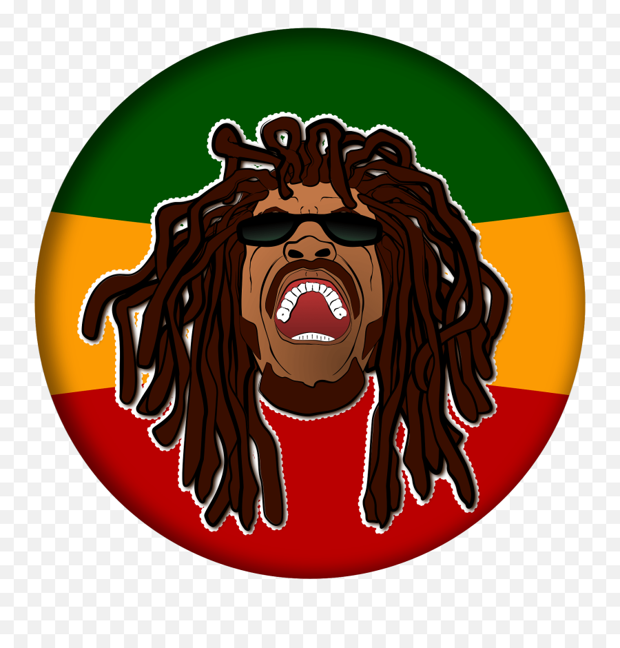 Rastafarian Head Clipart Free Download Transparent Png - Cartoon Rastafarian Emoji,Shouting Emoji