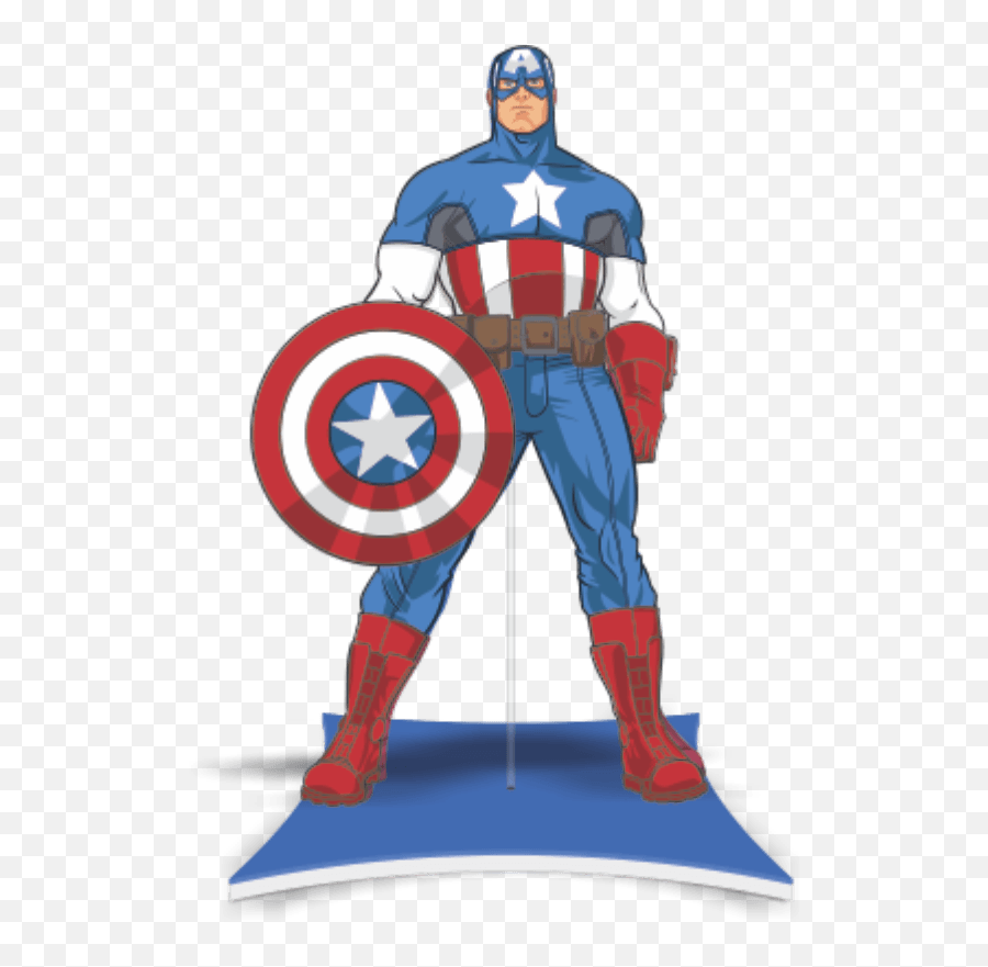 Produtos Para Festa Infantil Em Uberlândia - Lili Festeira Decoração Simples Pra Mesa Do Capitão America Emoji,Captain America Shield Emoji