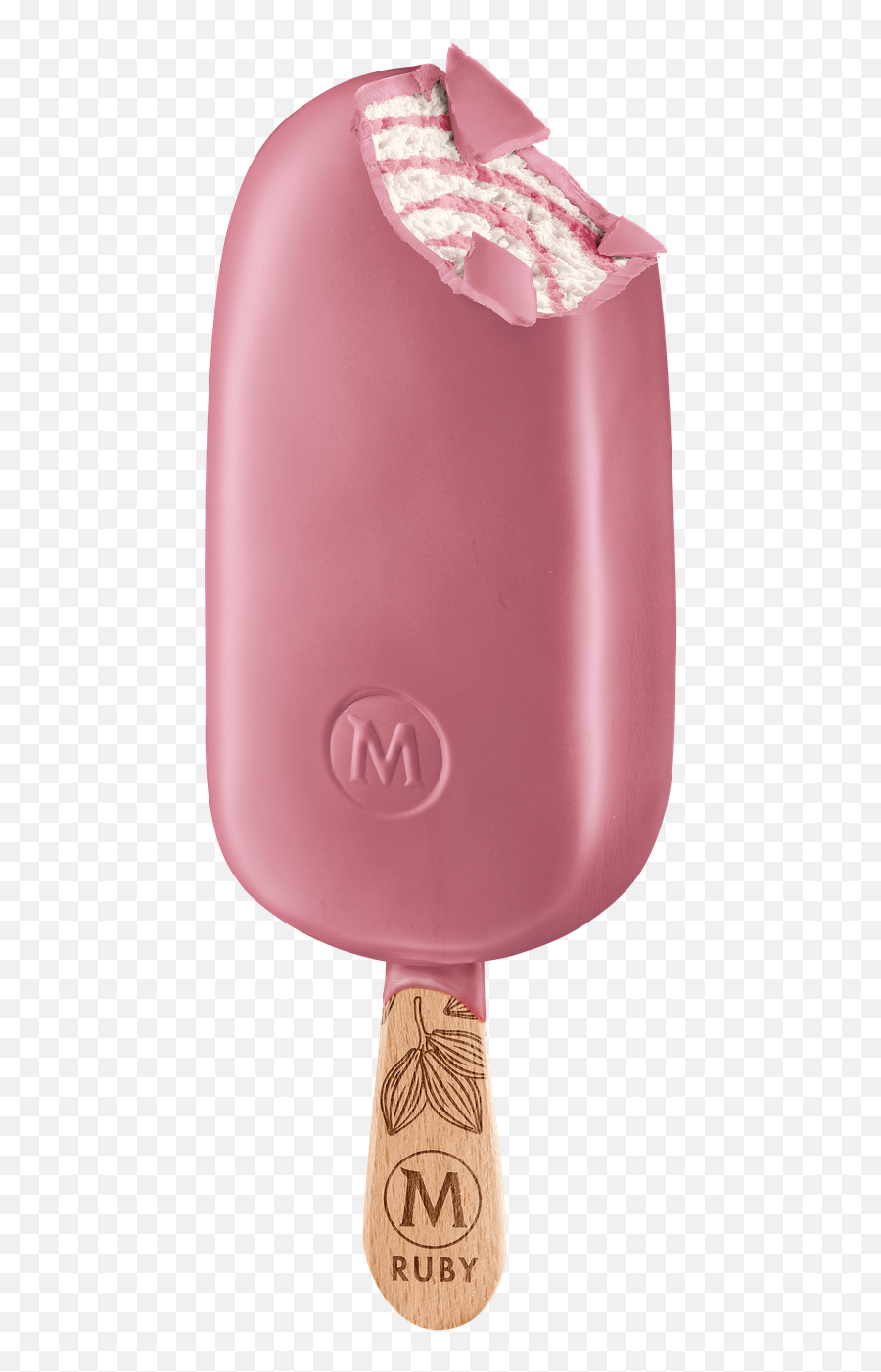 Magnumu0027s New Ruby Chocolate Covered Ice Cream Is Bright Pink - Magnum Ruby Emoji,Emoji Pop Answers Level 4