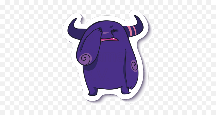 Crazy Purple Monster - Stickers For Imessage By Edb Group Emoji,Pruple Hron Emoji