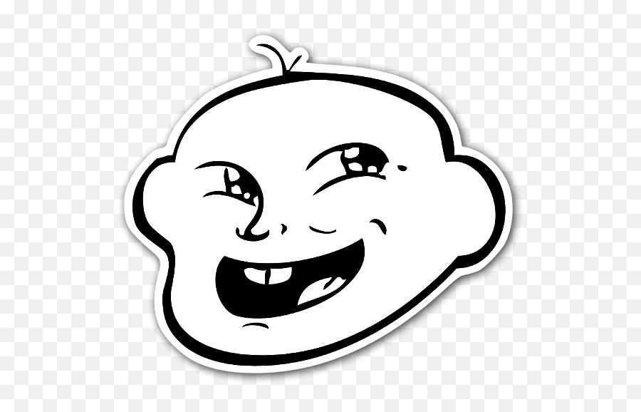 Die Cut Baby Meme U2013 Stickerapp Shop Emoji,Smile Face Emotion Changing Meme