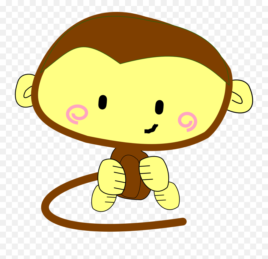 Brown Monkey Svg Clip Arts 600 X 556 Px - Png Download Cute Monkey Emoji,Sock Monkey Emoji