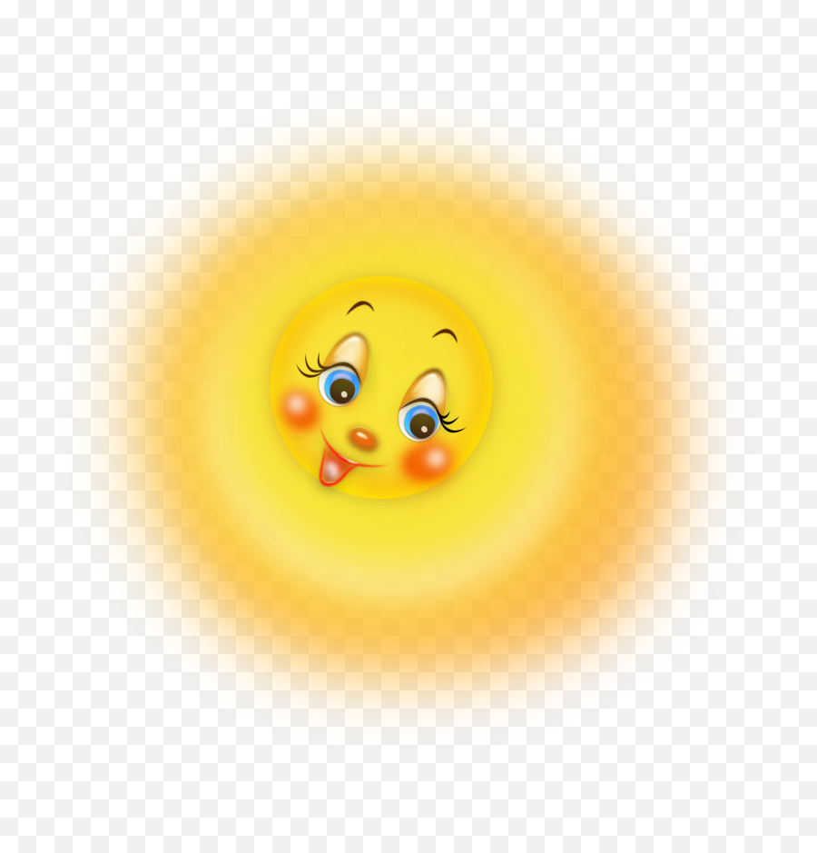 Transparent Cartoon Cute Sun Png - Cute Transparent Cartoon Sun Emoji,Emoticons Da Lua