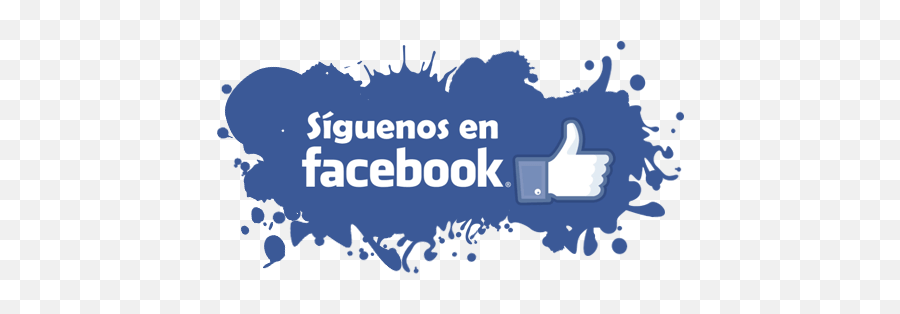 Síguenos En Facebook Blue Splash Pnglib U2013 Free Png Library - Logo De Pagina De Facebook Png Emoji,Emoji Signs For Facebook