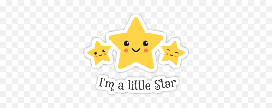 Kawaii Style Stars - Letra I M A Little Star Emoji,Emoticons De Estrelinhas
