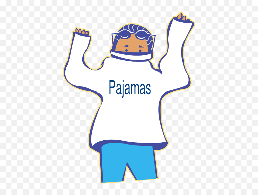 Boys Pajamas Clipart - Clip Art Library Put On A Dress Cartoon Emoji,Kids Emoji Pjs
